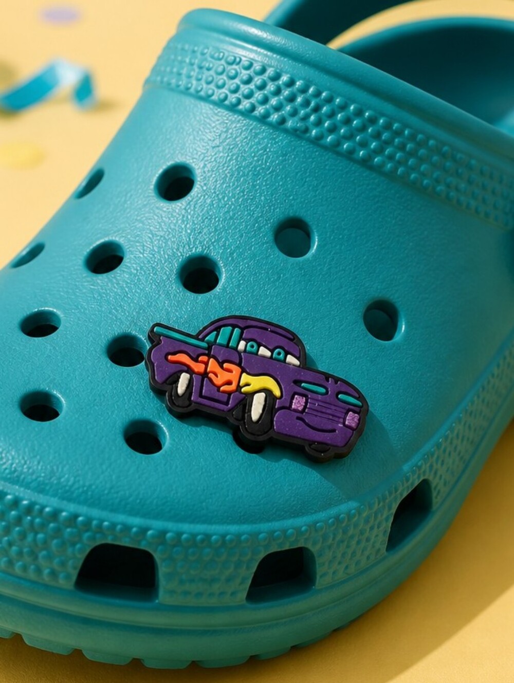 CARS Ramone Croc Shoe Charms | Fun Jibbitz Style Disney Purple Cartoon Flames